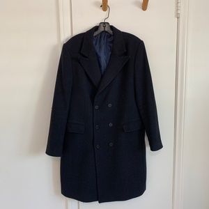Wool double breasted coat